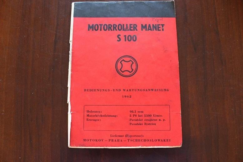 Manet S100 1962 scooter Motorroller bedienungs anleitung, Motoren, Handleidingen en Instructieboekjes, Ophalen of Verzenden, Overige merken