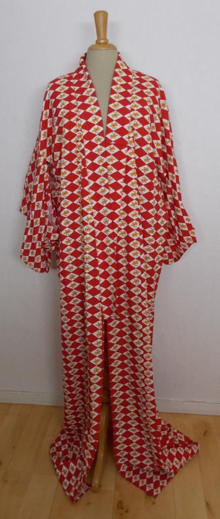 Rode kimono/jurk/jas/vest met aparte mouwen! XL, Maat 46/48 (XL) of groter, Ophalen of Verzenden, Zo goed als nieuw, Rood