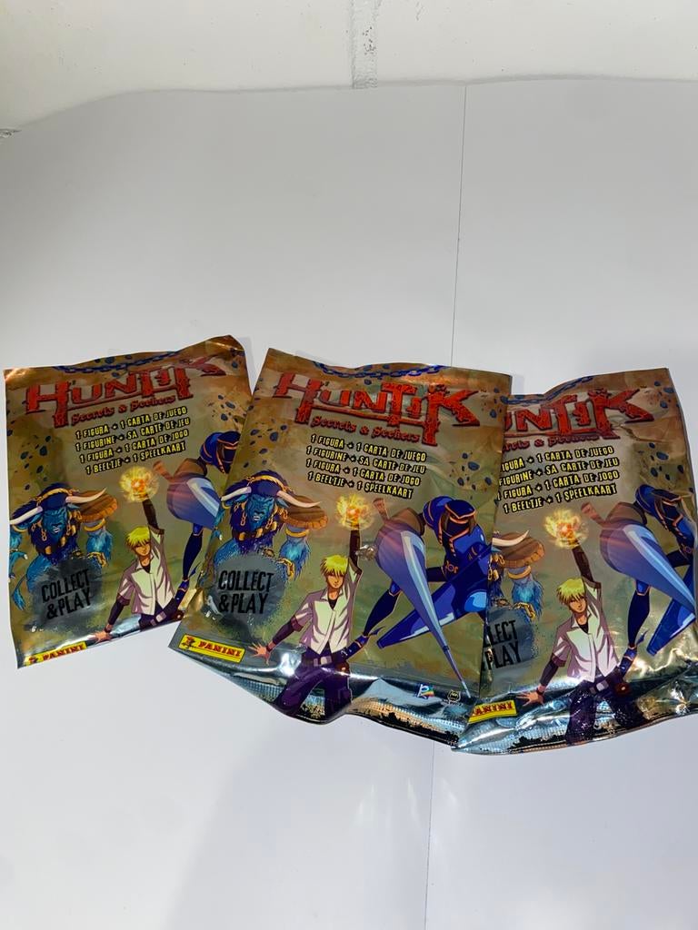 Huntik Secrets & Seekers – Panini Collect & Play – 3 zakjes, Verzamelen, Poppetjes en Figuurtjes, Nieuw, Verzenden