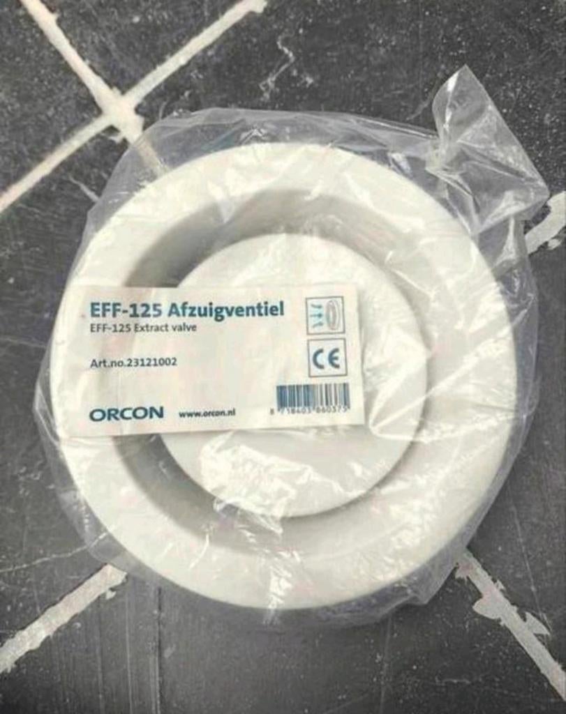 Nieuwe Orcon EFF-125 afzuigventiel, Ophalen of Verzenden, Nieuw, Ventilator en Afzuiger