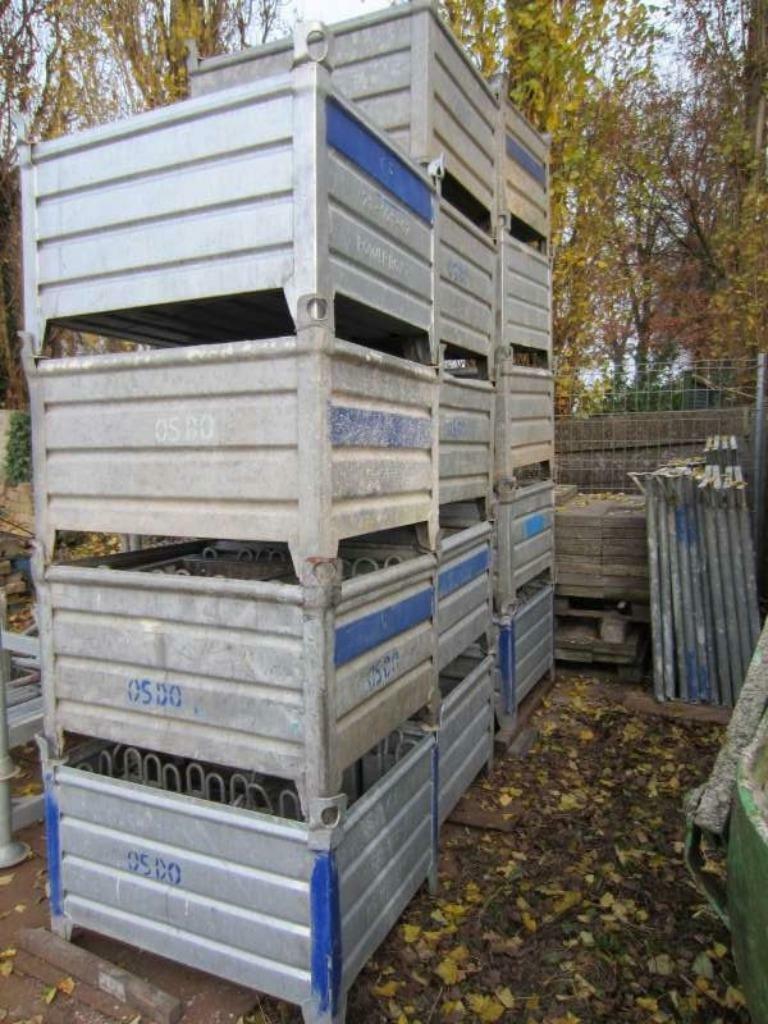 Steigermateriaal te koop gevraagd, layher van Thiel, tube, Doe-het-zelf en Verbouw, Steigers, Ophalen, Nieuw, Gevelsteiger, 5 meter of hoger