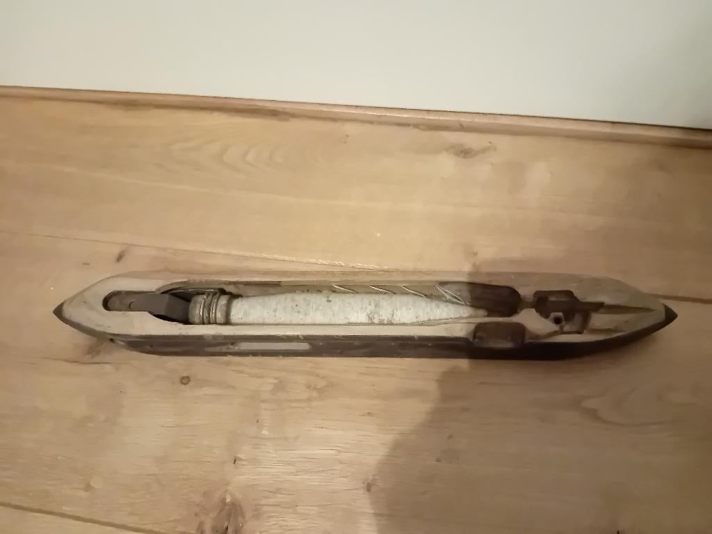 Weefspoel / schietspoel - ong. 43 cm - vintage/antiek, Ophalen of Verzenden
