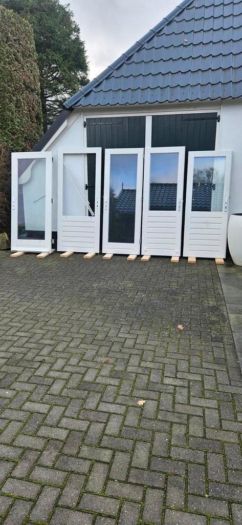 Nieuwe merbau buitendeuren., Nieuw, Ophalen of Verzenden, 200 tot 215 cm, Glas