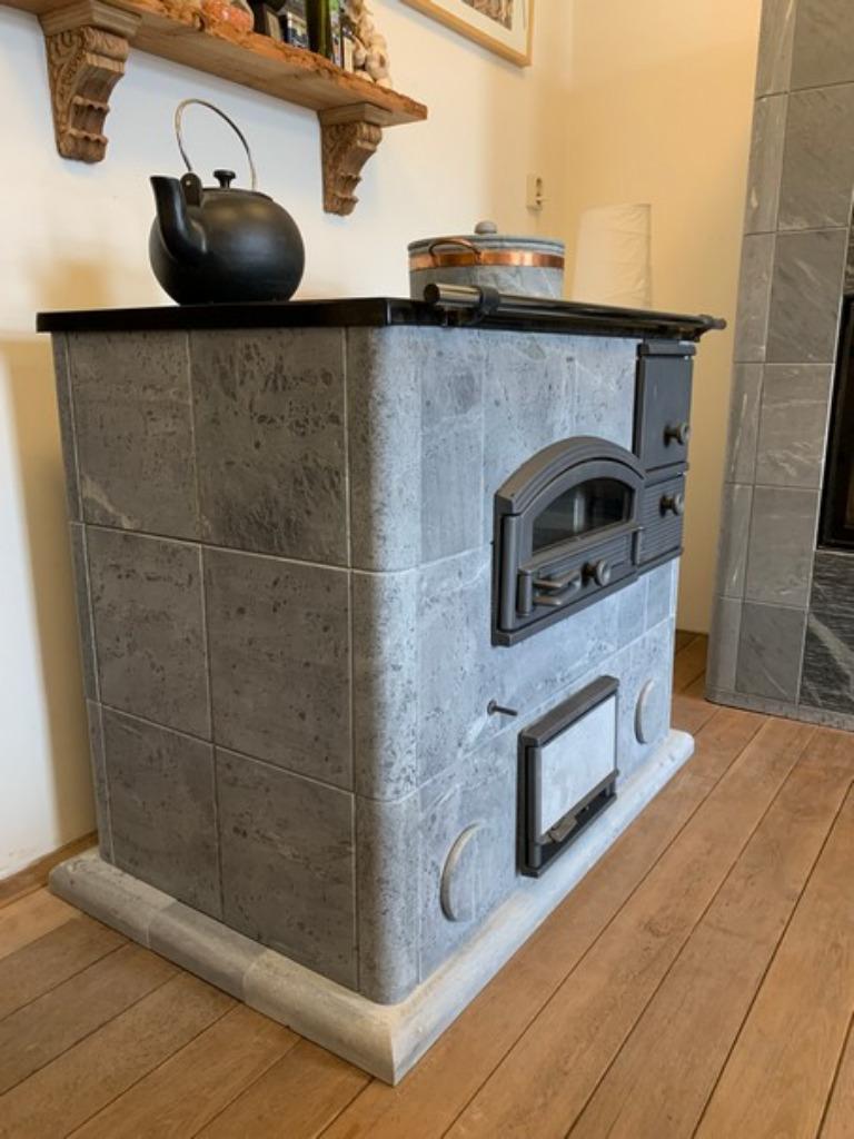 Tulikivi LLU 1250 speksteen fornuis speksteenkachel, Huis en Inrichting, Kachels, Ophalen, Gebruikt, Houtkachel, Vrijstaand