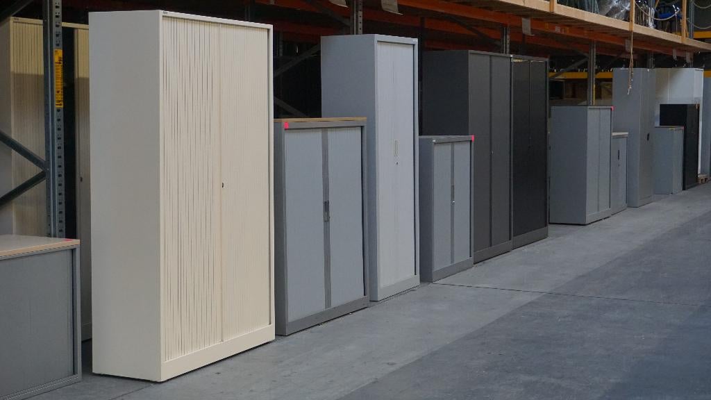Grote voorraad archiefkasten, roldeurkasten, garagekasten, Gebruikt, 100 tot 150 cm, ., Ophalen of Verzenden