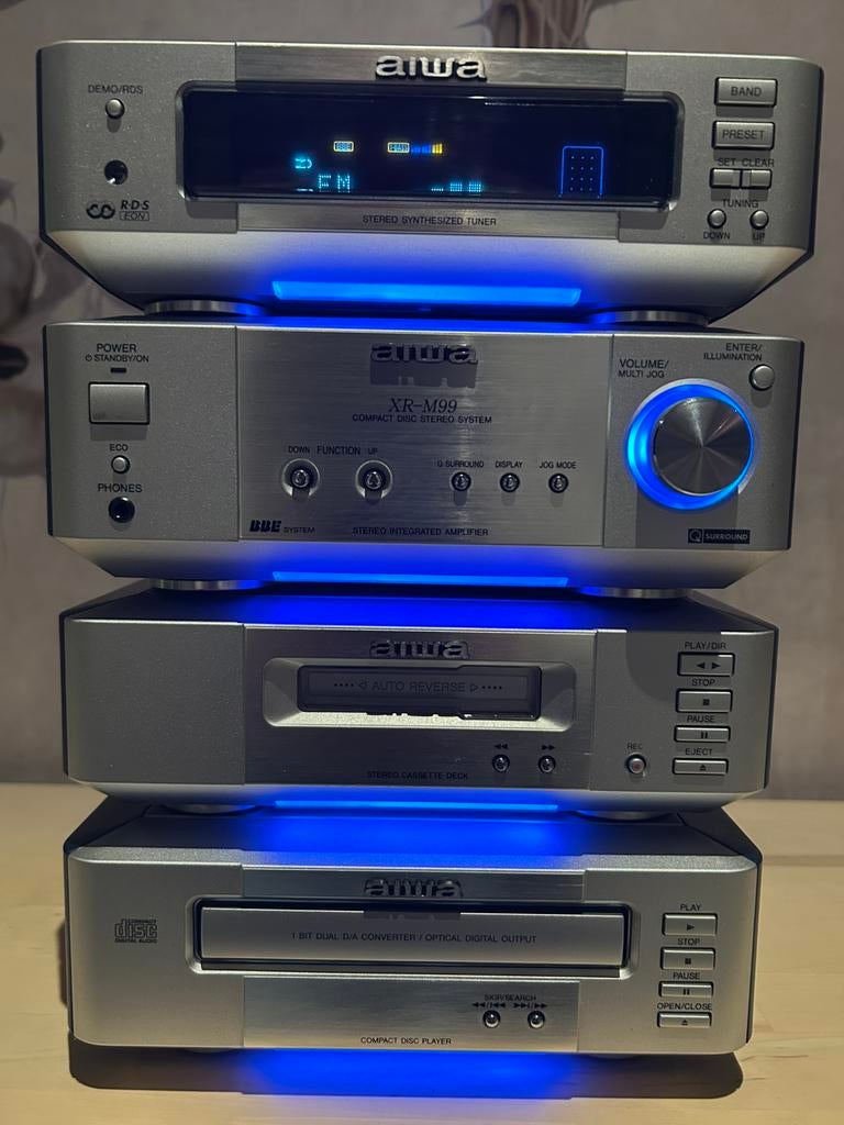 Vintage Aiwa XR-M99 set, Ophalen, Zo goed als nieuw, Speakers, Sony