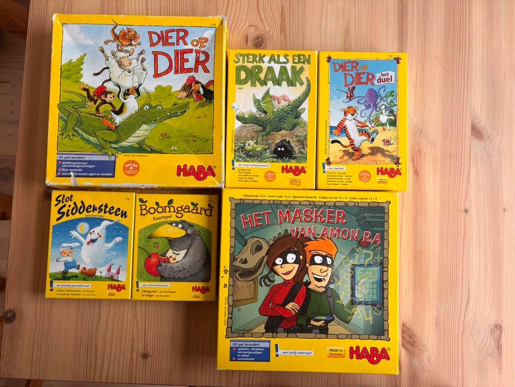 Pakket haba spellen, Ophalen of Verzenden, Zo goed als nieuw