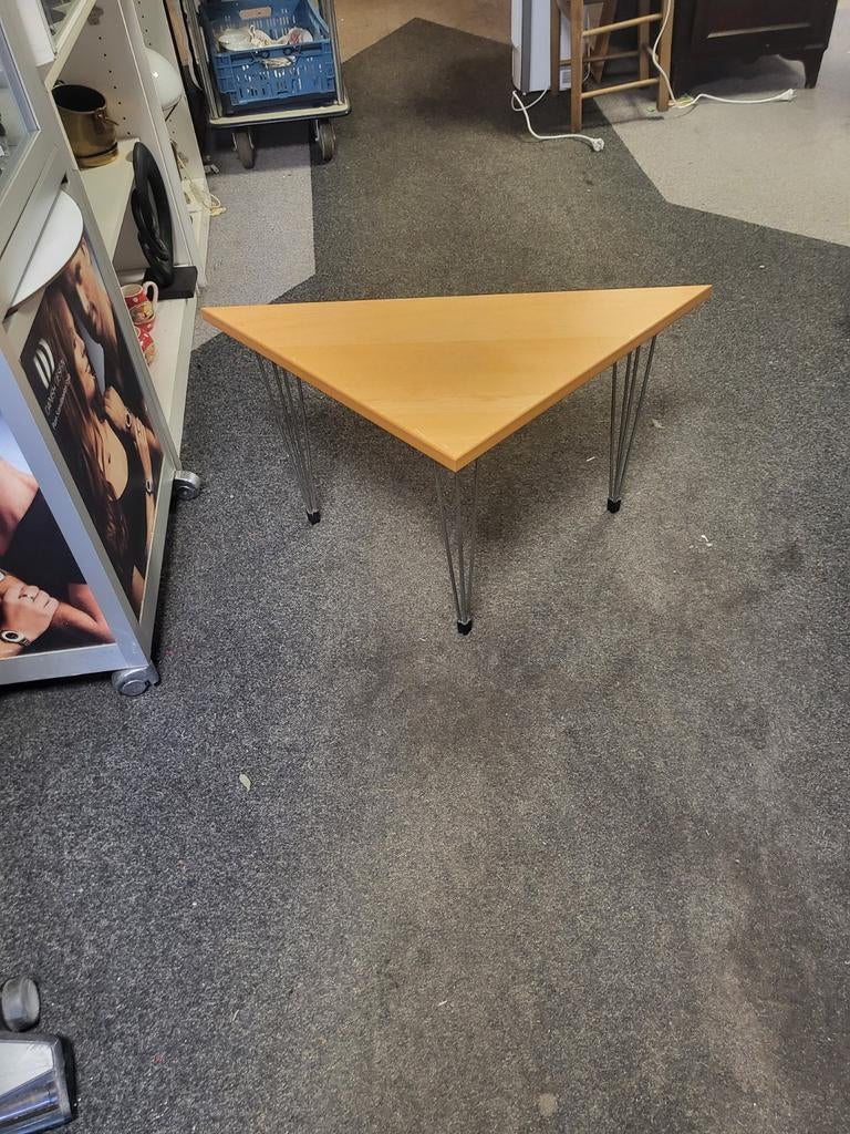 Hairpin tafel Deens design, Huis en Inrichting, Tafels | Bijzettafels, Ophalen of Verzenden, Rechthoekig, 75 cm of meer, 60 cm of meer