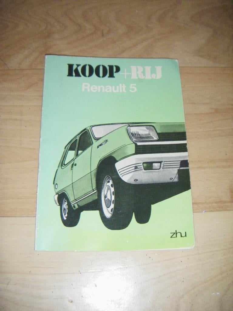 Renault 5,1974,koop+rij boekje,ANWB,simca,ascona,lada,igst, Auto diversen, Handleidingen en Instructieboekjes, Ophalen of Verzenden