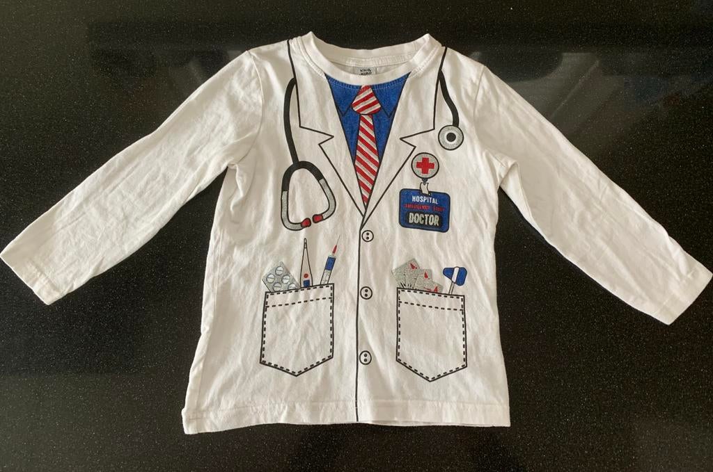 Dokter shirt maat 104, Ophalen of Verzenden, Zo goed als nieuw, 104 of kleiner, Jongen