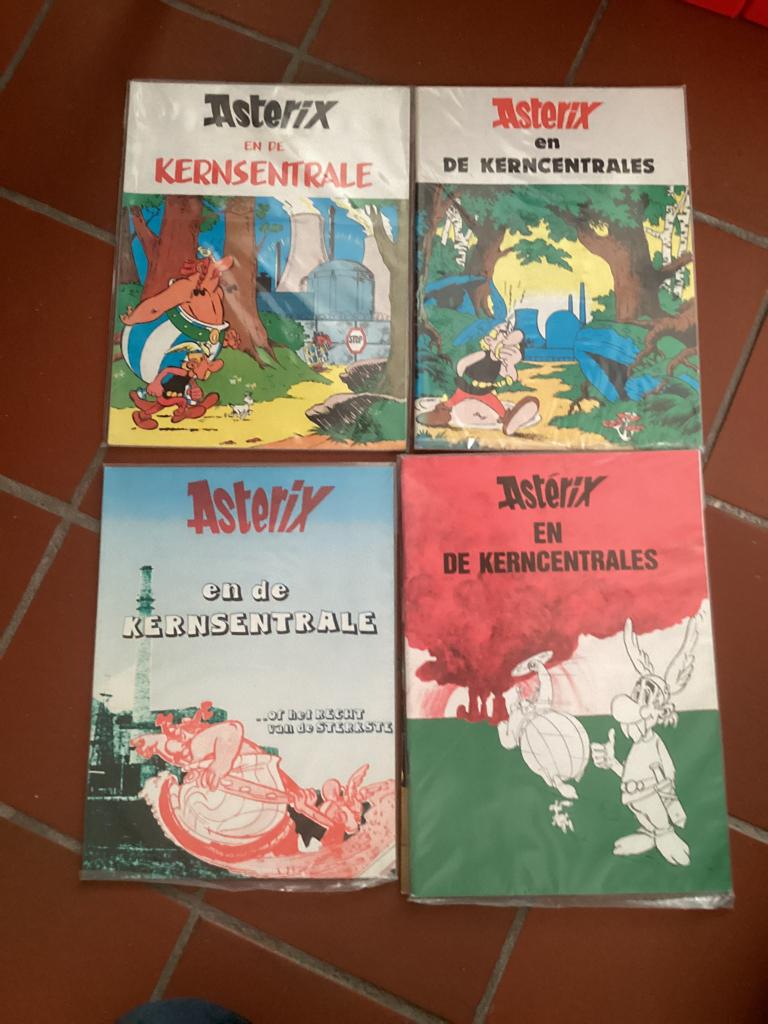 Asterix en de kernsentrale/kerncentrales 4 varianten, Boeken, Complete serie of reeks, Ophalen of Verzenden, Zo goed als nieuw