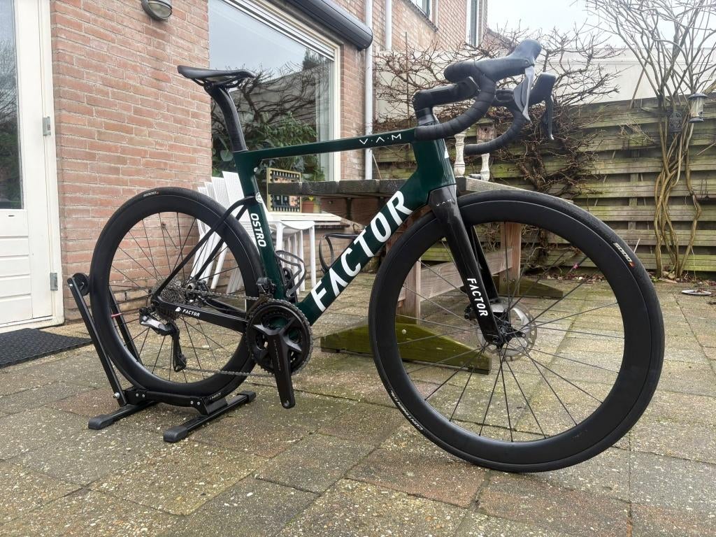 Factor Ostro Vam 1.0 maat 56 2025 groen, Fietsen en Brommers, Fietsen | Racefietsen, Carbon, Heren, Meer dan 20 versnellingen
