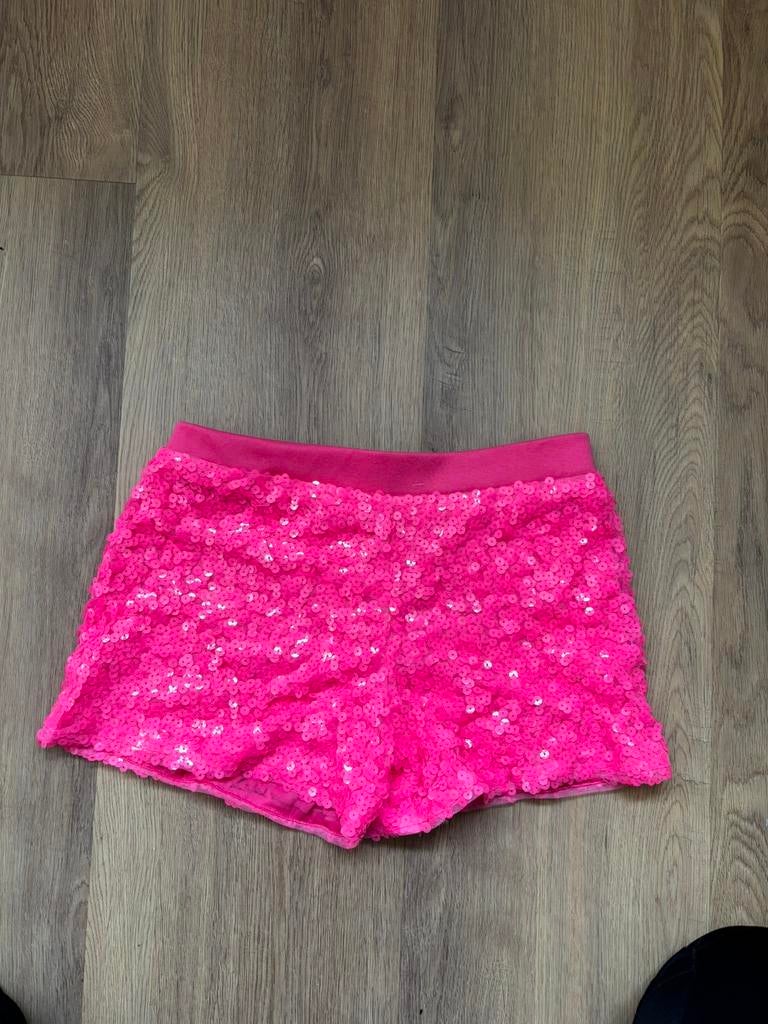 Pailletten shorts xs, Carnaval, Ophalen of Verzenden, Zo goed als nieuw, Kleding