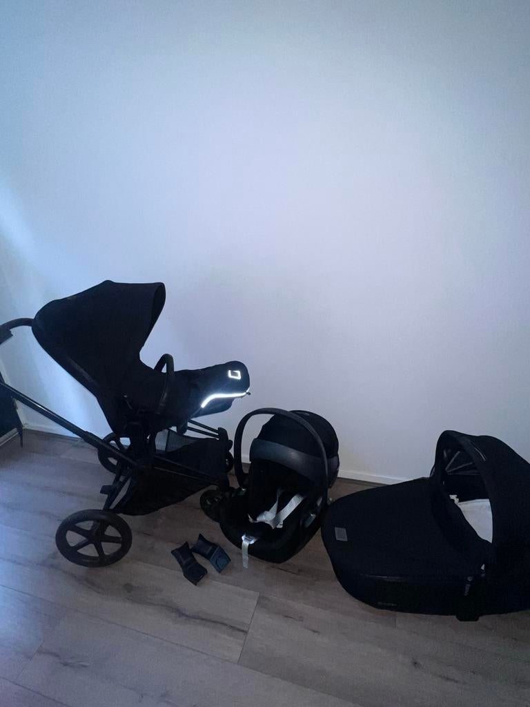 Cybex Priam 3 in 1 kinderwagen + voetenzak, Gebruikt, Combiwagen, Met autostoeltje, Ophalen
