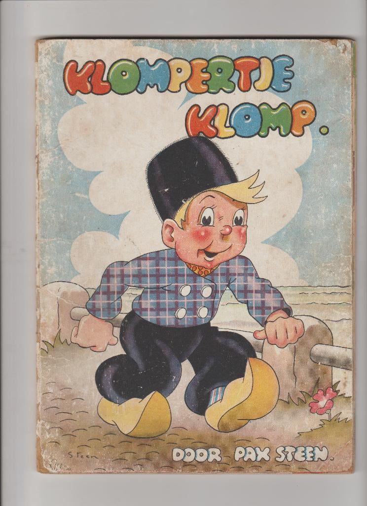 klompertje klomp pax steen oud stripboek strip + puzzles, Eén stripboek, Ophalen of Verzenden, Gelezen