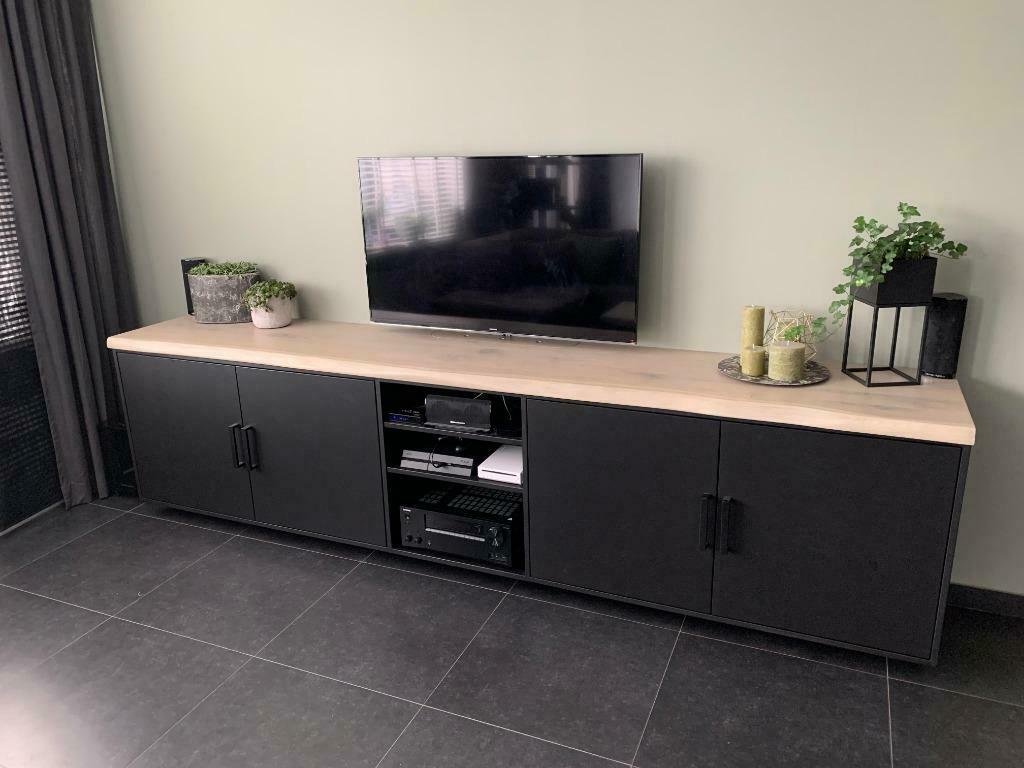 Eiken Boomstam tv meubel plank BESTA eiken blad, STUVA IKEA, Ophalen, Eiken Huis, Eikenhuis@gmail.com, Nieuw