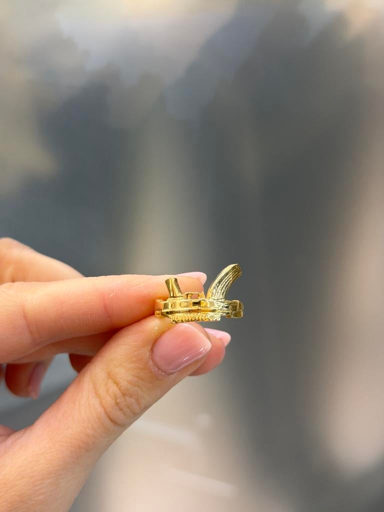 18KT Goud - 6.6 Gram - Herenring - Mannenring - Kalashnikov, Ophalen, 20 of groter, Heer, Nieuw