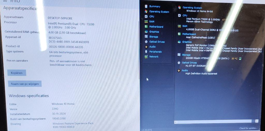 Laptop Acer Aspire 5735Z, Computers en Software, Windows Laptops, HDD, 2 tot 3 Ghz, Ophalen of Verzenden, Acer Aspire