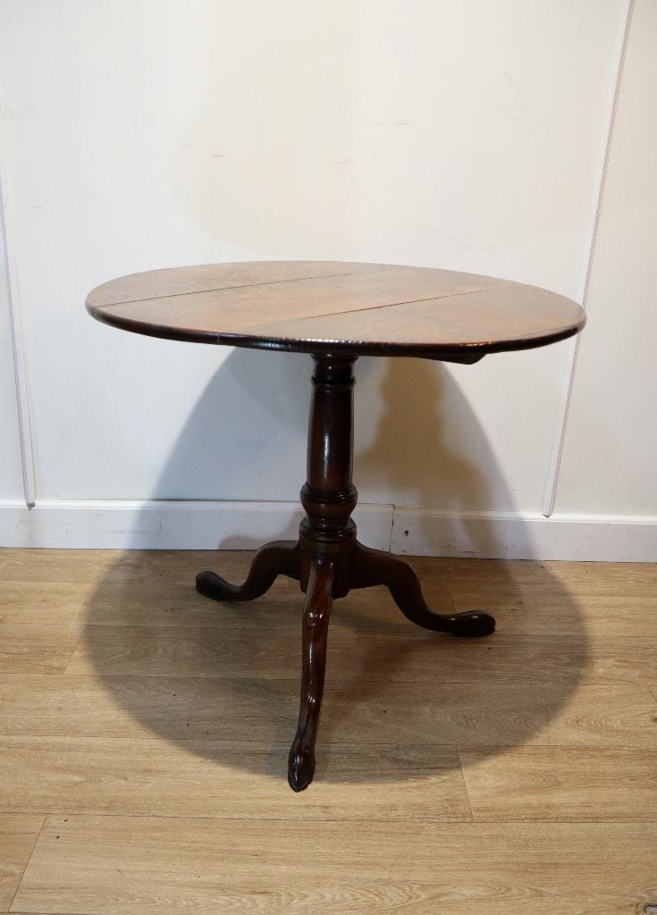 Antieke Engelse tilttoptafel, 18e eeuw, Ophalen of Verzenden