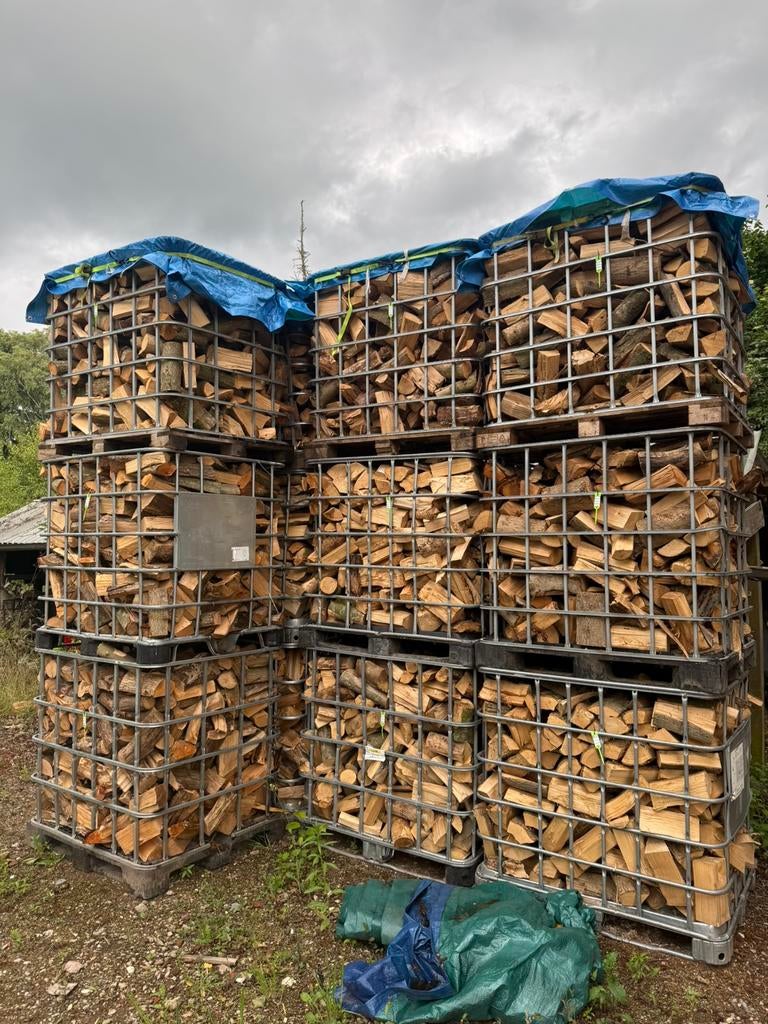 Te koop droog openhaard hout / stookhout, meteen stookbaar, Minder dan 3 m³, Ophalen, Blokken