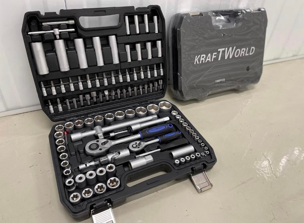 Doppenset / ratelset / Torx 108-delig nieuw, Ophalen of Verzenden, Nieuw
