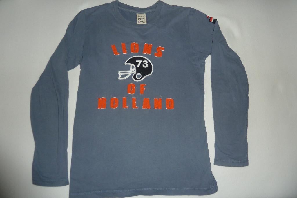 Longs leave blauw & gebreid vest grijs merk Mees 152, Trui of Vest, Ophalen of Verzenden, Zo goed als nieuw, Jongen