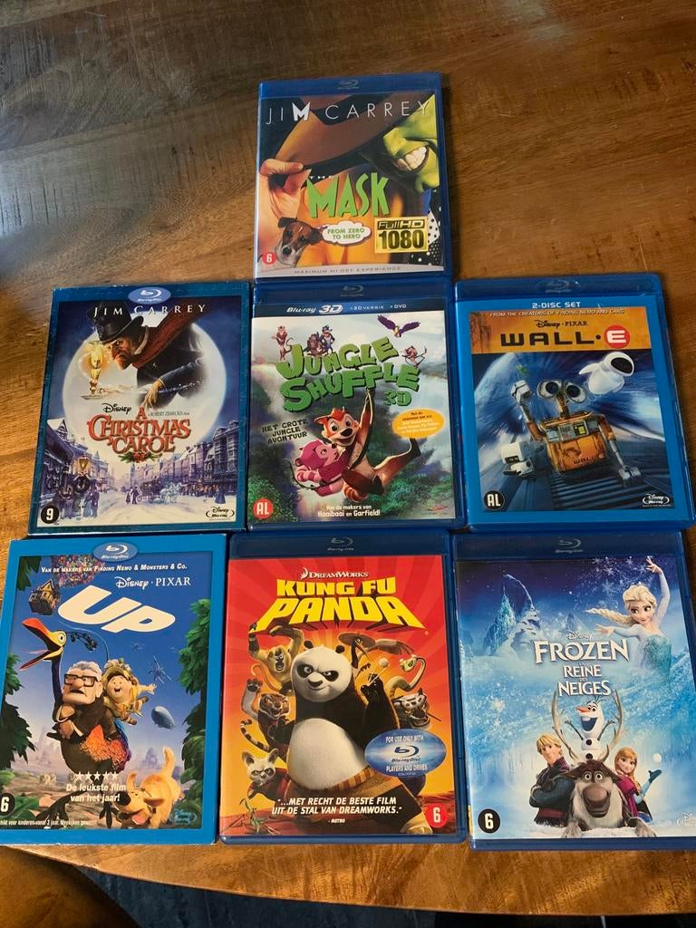 Diverse blu-ray dvd’s, Cd's en Dvd's, Dvd's | Tekenfilms en Animatie, Overige typen, Ophalen of Verzenden, Zo goed als nieuw, Alle leeftijden
