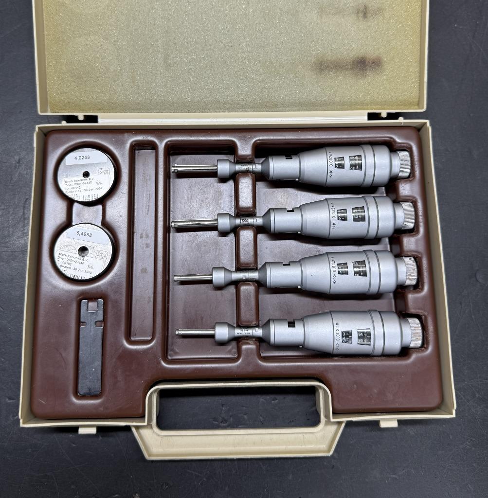 Tesa binnen micrometer set 3.5 / 6.5mm, Ophalen of Verzenden, Gebruikt, Overige meters