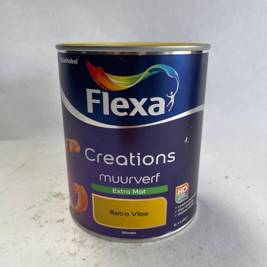 Flexa Creations Muurverf Retro Vibe Geel Extra Mat 1L, Flexa, Flexa, Geel, Nieuw