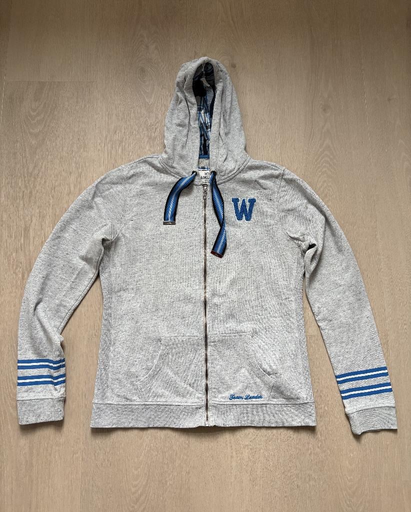 Sportief grijs Miss America vest / hoodie - Maat XL, Kleding | Dames, Truien en Vesten, Maat 46/48 (XL) of groter, Ophalen of Verzenden