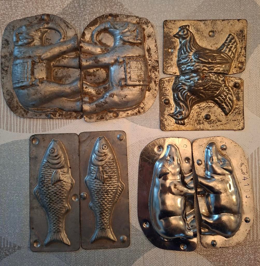 Chocoladevorm chocolademal chocolade vorm mal olifant vis, Ophalen of Verzenden, Gebruikt