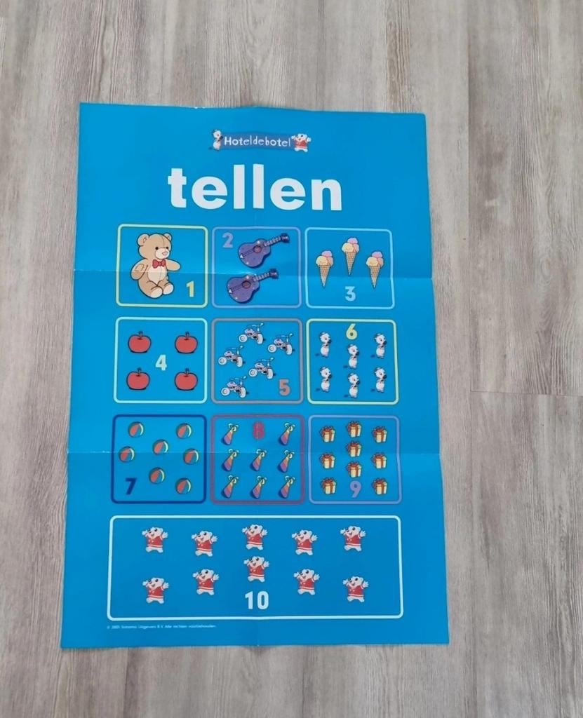 Poster leren Tellen, Ophalen of Verzenden, Nieuw, Taal en Lezen
