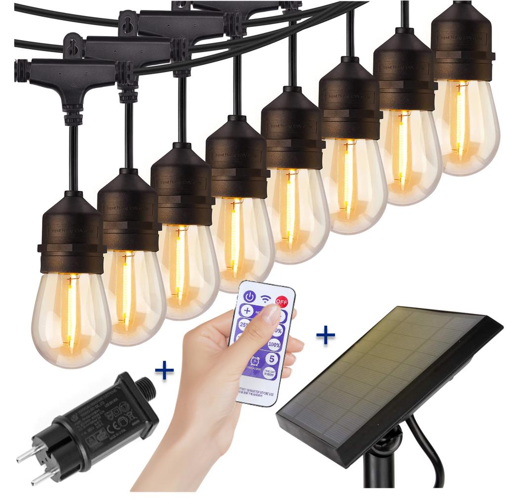 Lichtsnoer / Lichtslinger - Sfeervolle Verlichting, Tuin en Terras, Buitenverlichting, Zonne-energie, Kunststof, Minder dan 50 watt