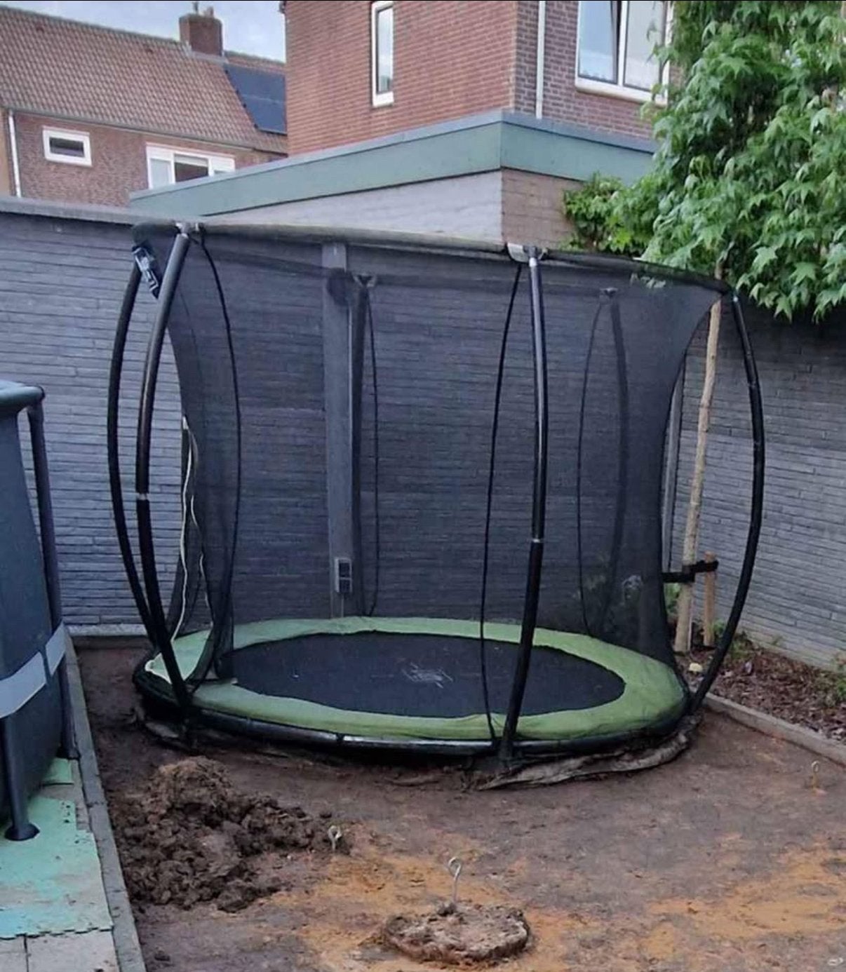 Trampoline inbouw exit, Ophalen, Zo goed als nieuw