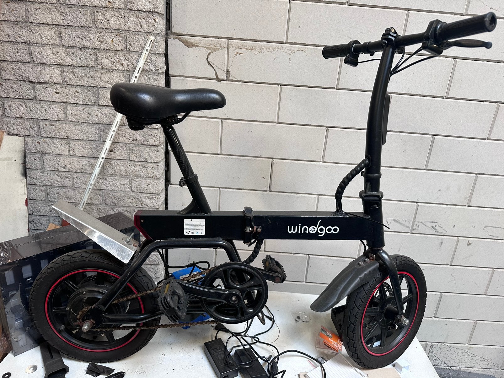 Windgoo B20 fiets. GOED LEZEN!, Fietsen en Brommers, Fietsen | Vouwfietsen, Ophalen, Gebruikt, Minder dan 14 inch