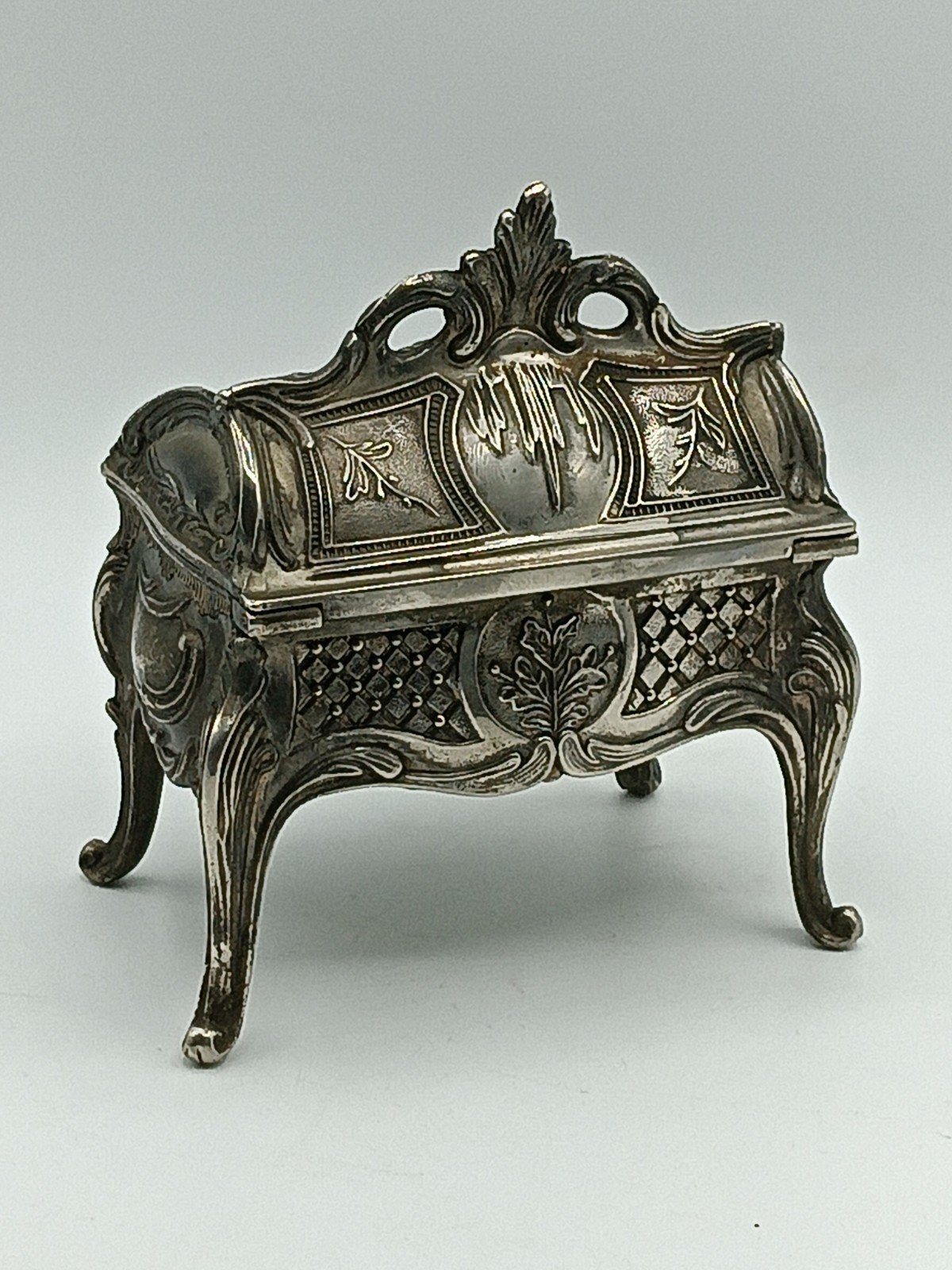 Art Nouveau Metaal Juwelendoosje Bureau LouisXV /XVI, Ophalen of Verzenden