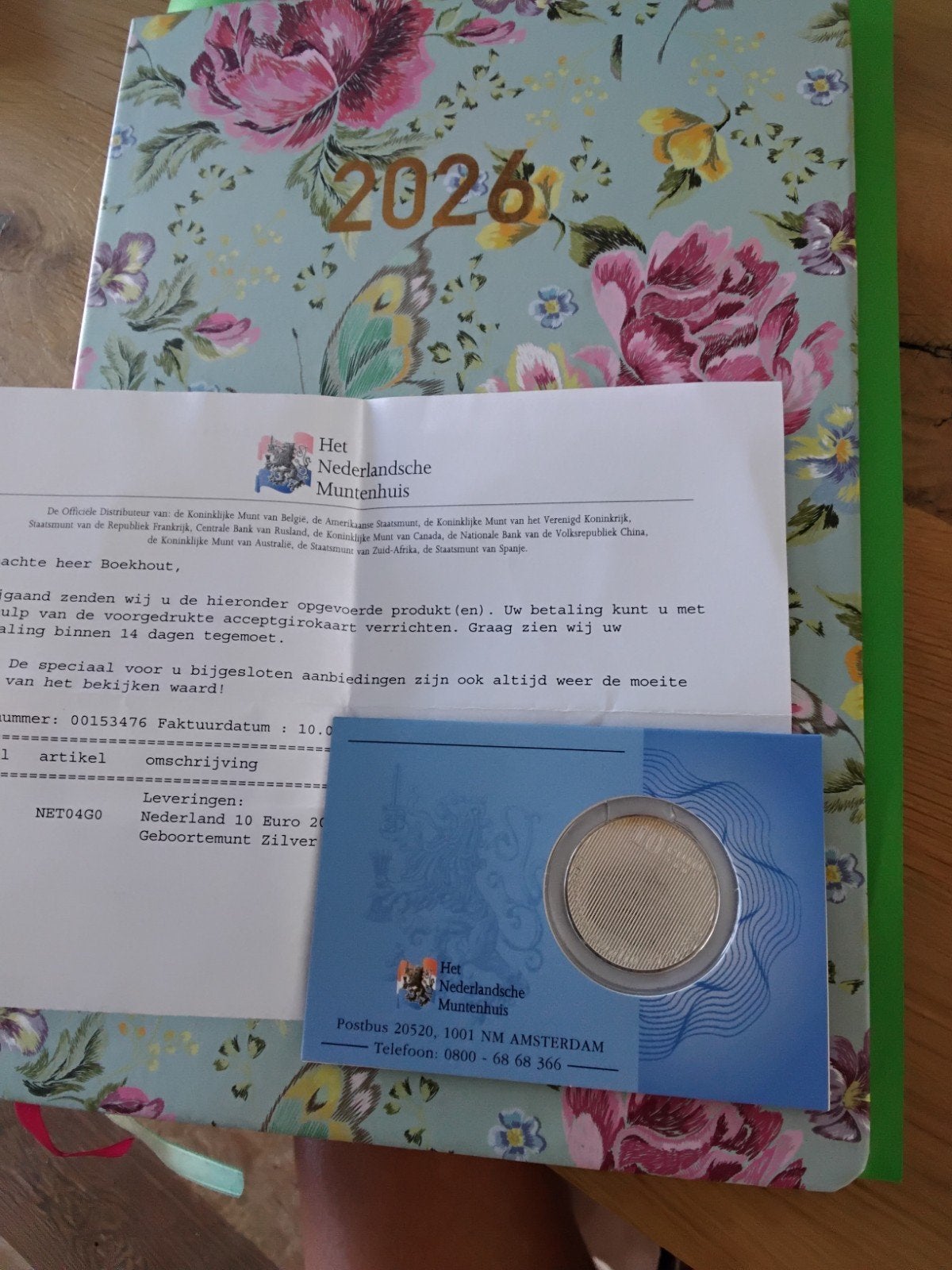 zilver €10,- geboortemunt amalia, Postzegels en Munten, Munten | Nederland, Ophalen of Verzenden, Koningin Beatrix, 10 gulden