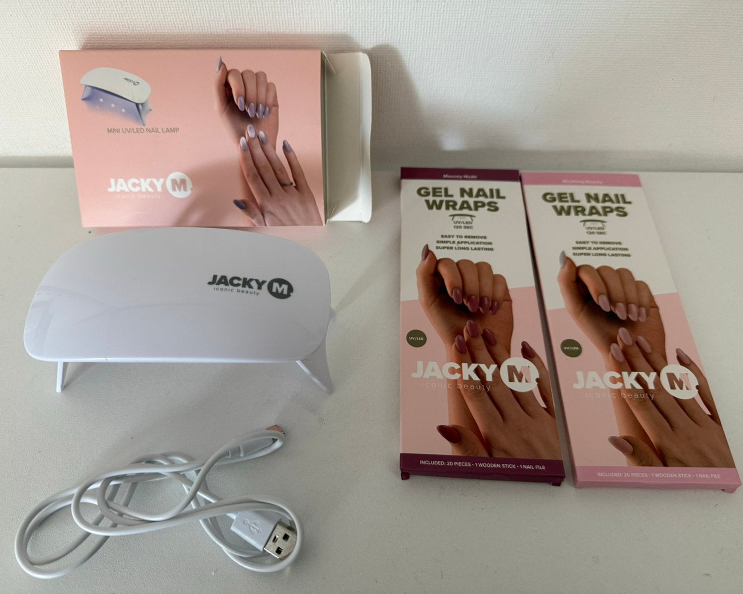 2 Gel nail wraps met lamp, Ophalen, Zo goed als nieuw, Handen en Nagels