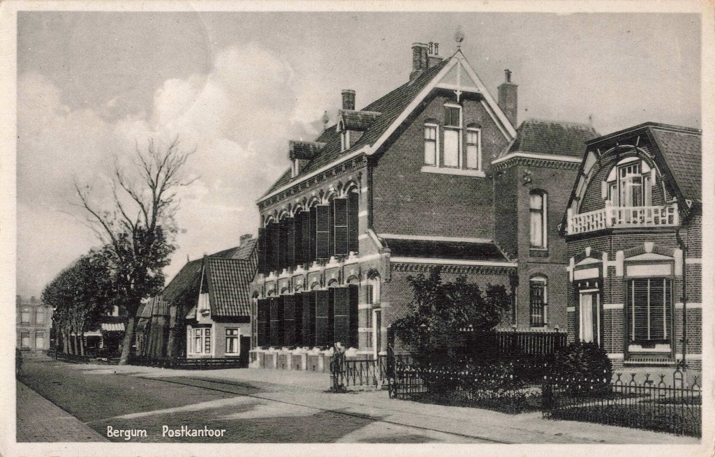 Bergum Postkantoor B3376, Ophalen, 1920 tot 1940, Gelopen, Friesland
