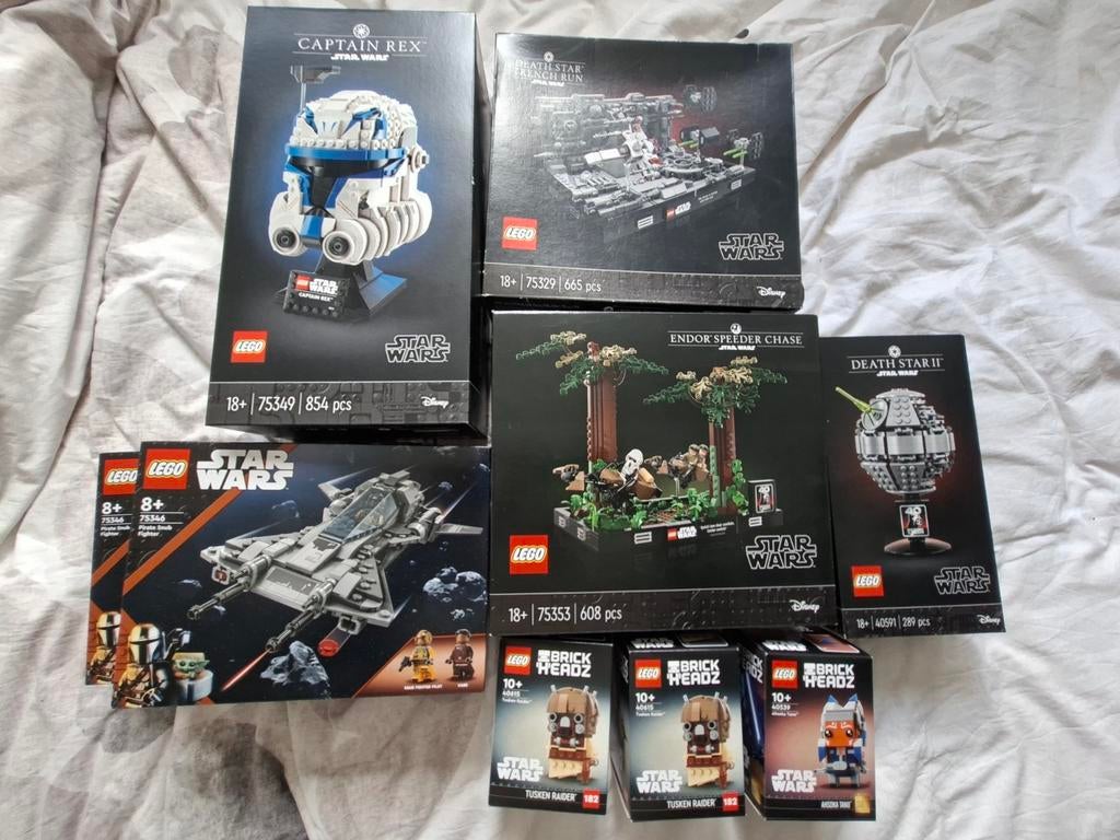 Partij Lego sets Star Wars, City en Marvel Eternals sets, Lego, Nieuw, Ophalen of Verzenden, Complete set