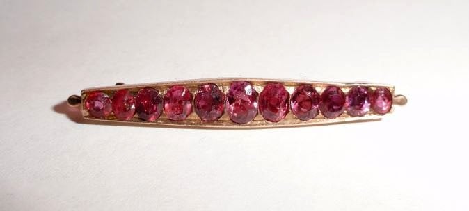 Broche Robijn edelsteen goud, Overige kleuren, Verzenden, Minder dan 4 cm, Zo goed als nieuw
