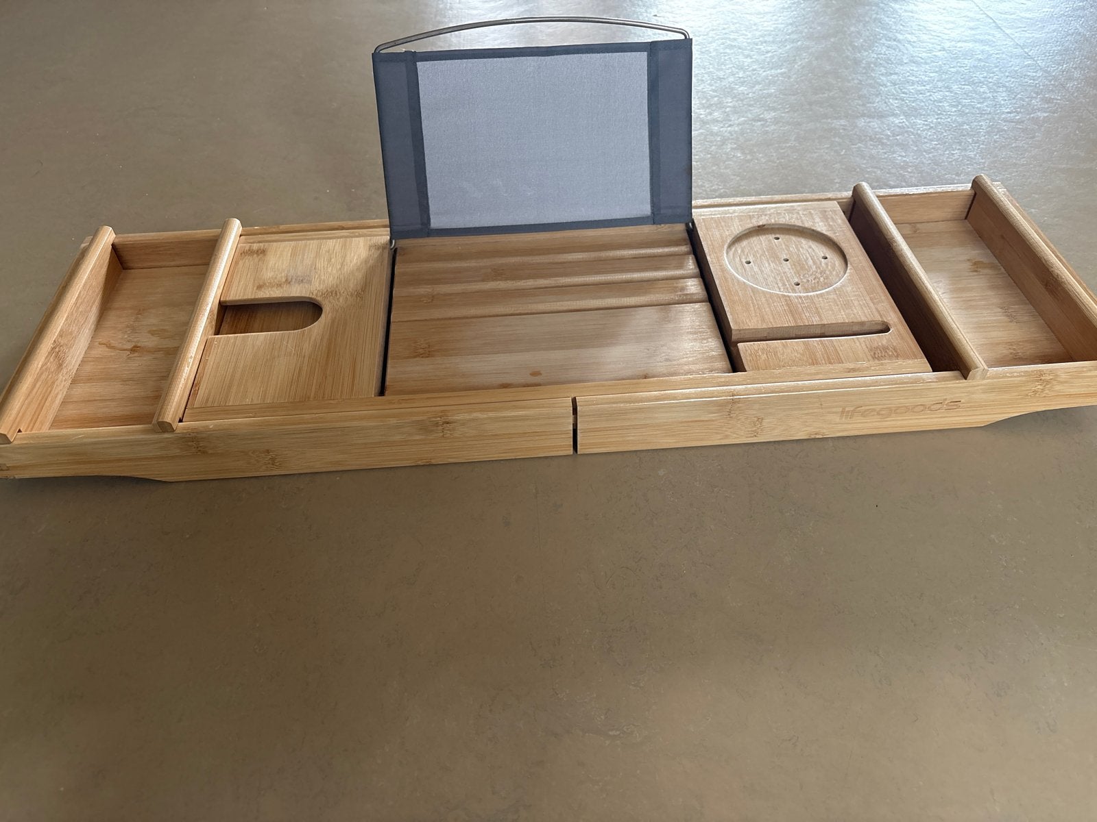 LifeGoods Uitschuifbare Badplank - Hout, Ophalen of Verzenden, Zo goed als nieuw, Met bad