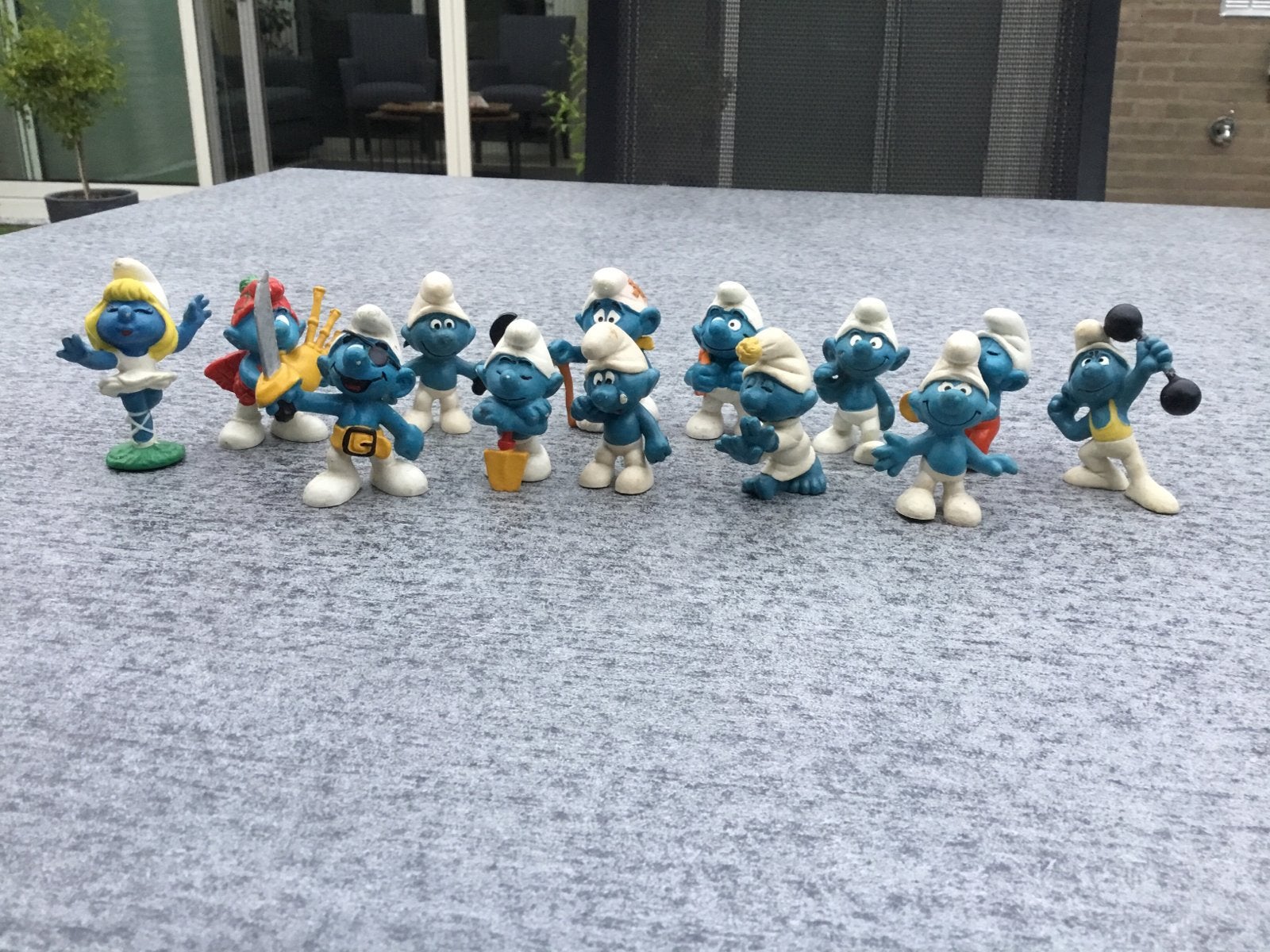 13 Oude Smurfen Figuurtjes - Diverse Smurfen Collectie, Verzamelen, Smurfen, Ophalen of Verzenden, Gebruikt, Verschillende Smurfen