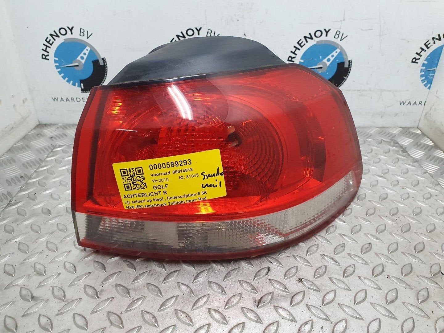 VOLKSWAGEN GOLF 1.4 TSI Highline  ACHTERLICHT R 2010, Auto-onderdelen, Ophalen of Verzenden, Gebruikt, ARN erkend