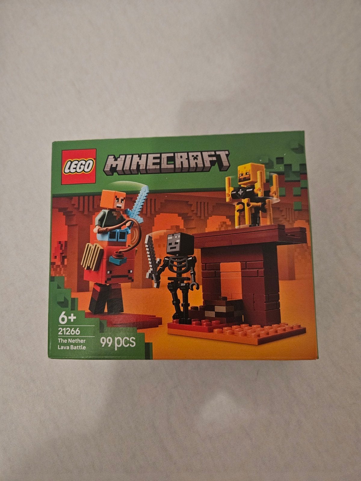 LEGO Minecraft 21266 The Nether Lava Battle Nieuw, Ophalen, Inclusief minifiguren, Minecraft, Lego