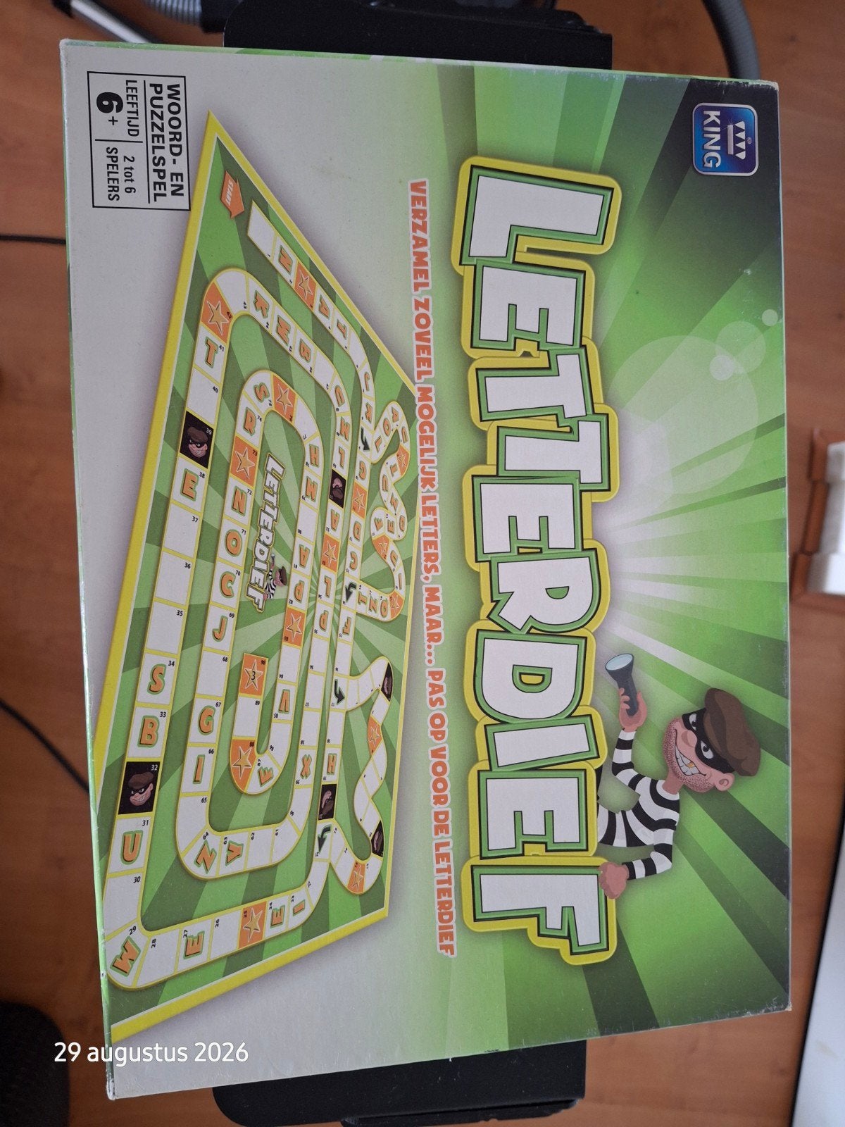 Letterdief Woord- en Puzzelspel - King, Drie of vier spelers, Ophalen of Verzenden, Gebruikt, King