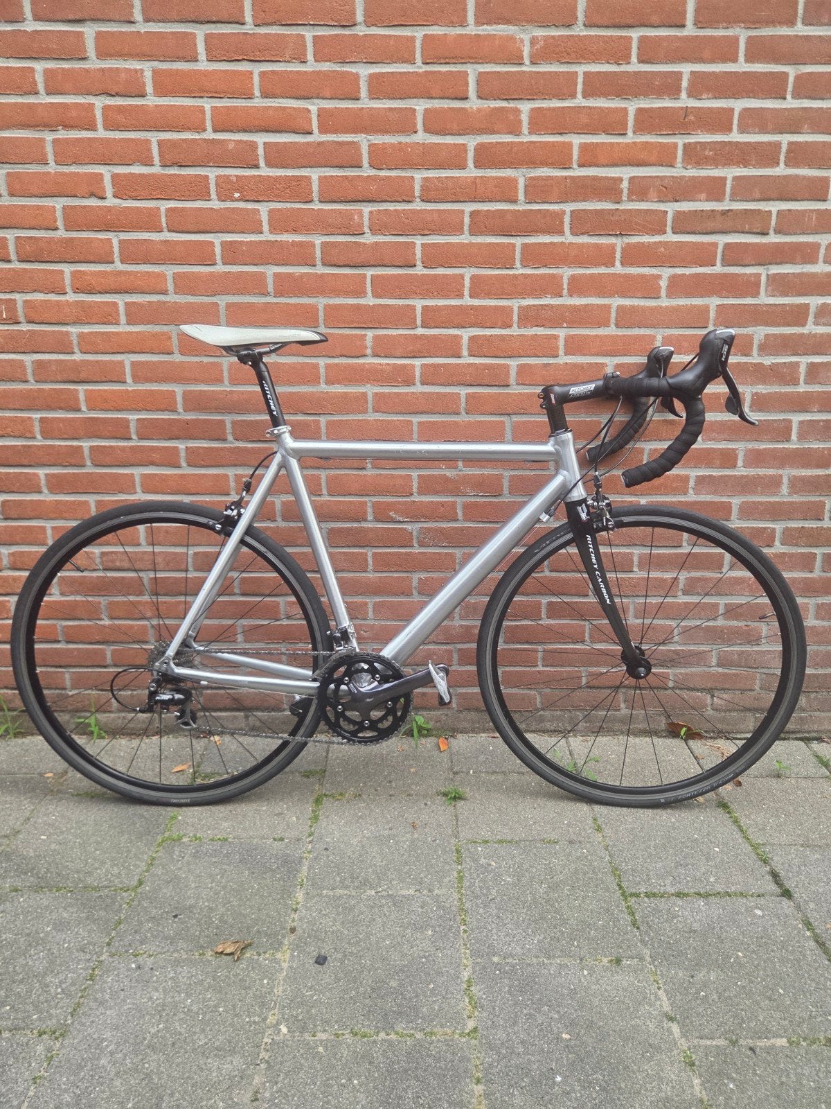 Aluminium Racefiets - maat 56, Ritchey, Shimano 105, Fietsen en Brommers, Fietsen | Racefietsen, 28 inch, Velgrem, Aluminium, Zo goed als nieuw