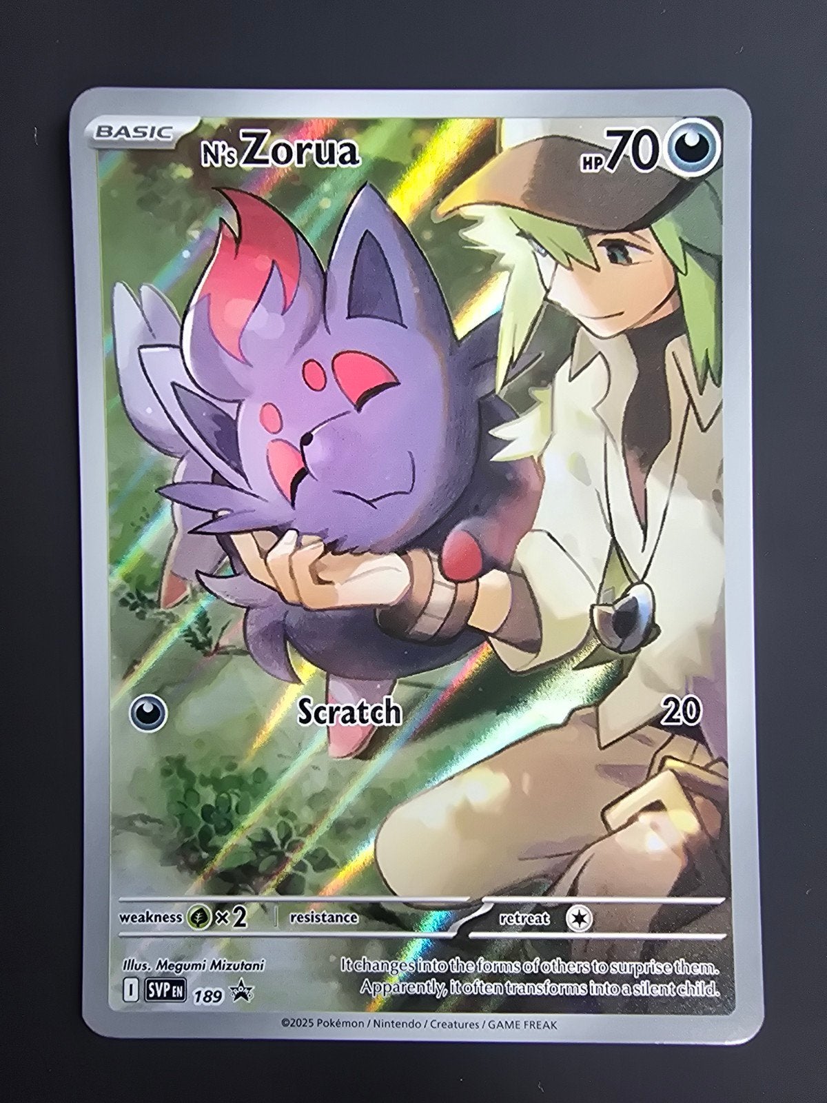 N's Zorua SVP 189 promo, Hobby en Vrije tijd, Ophalen of Verzenden, Zo goed als nieuw