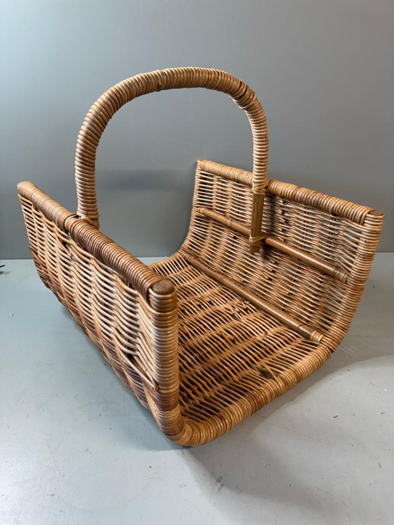 Vintage Rotan Lectuurmand - Bohemian Stijl, Huis en Inrichting, Woonaccessoires | Krantenbakken en Lectuurbakken, Ophalen, ?, Zo goed als nieuw