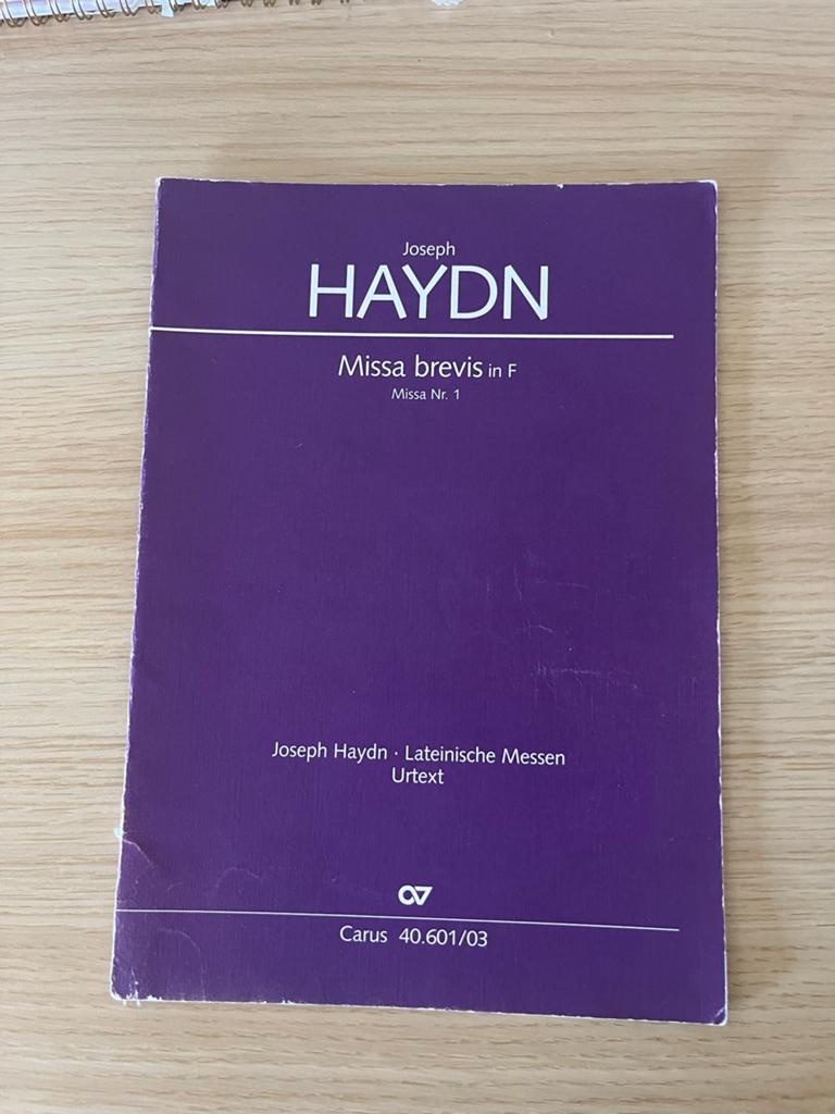 Joseph Haydn - Missa Brevis in F (Missa Nr. 1) - Bladmuziek, Gebruikt, Klassiek, Ophalen of Verzenden, Koor